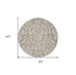 2' X 4' Gray Damask Power Loom Area Rug